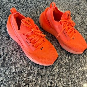 Orange Under Armour Storm Shoes